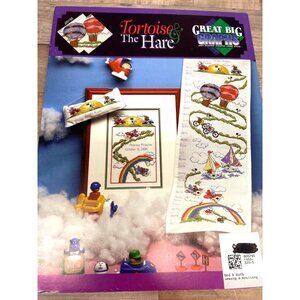 Tortoise & The Hare Growth Chart Cross Stitch Pattern